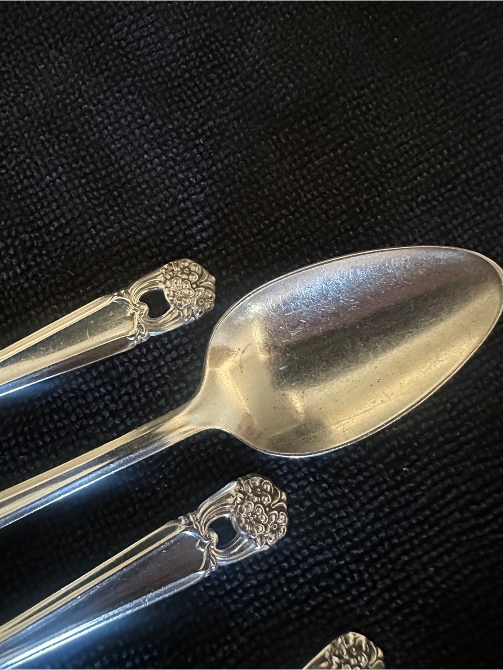 1847 Rogers Bros silver plate spoons -set of 4